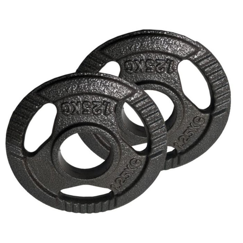 2 Discos de Pesas 1,25 kg 50 mm de 3 agarres Hierro Fitness 2/3