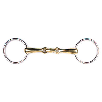 Mors double brisure en maillechort argentan Q-essentials Argentan
