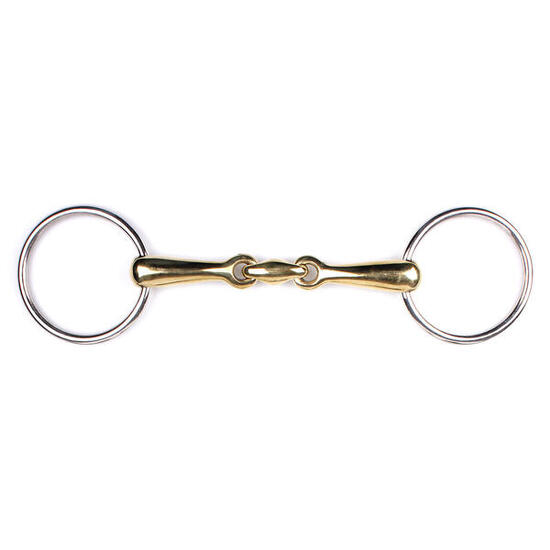 Mors double brisure en maillechort argentan Q-essentials Argentan