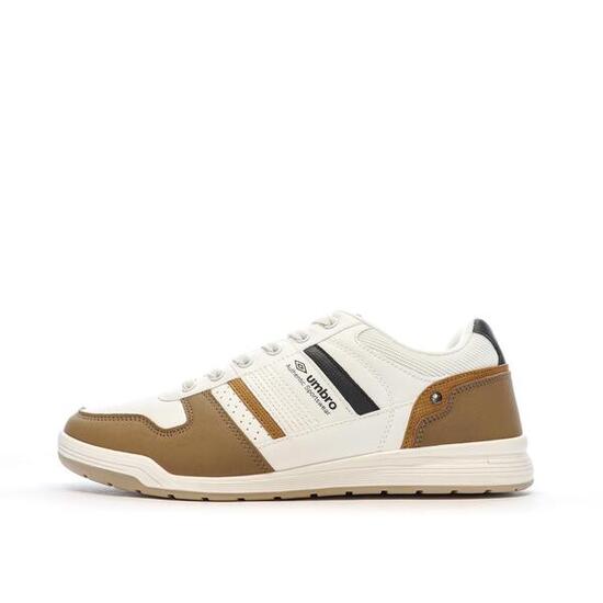 Baskets Blanc/Marron Homme Umbro Slade