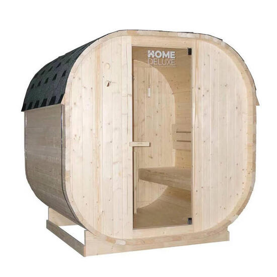 HOME DELUXE Outdoor Sauna CUBE M - 194 x 120 cm für 2 Personen