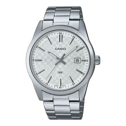 Montre Homme Casio DATE CARBON LOOK DIAL -SILVER