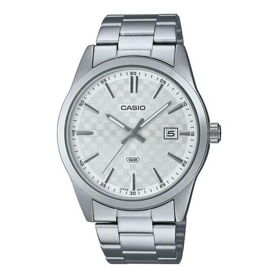Montre Homme Casio DATE CARBON LOOK DIAL -SILVER