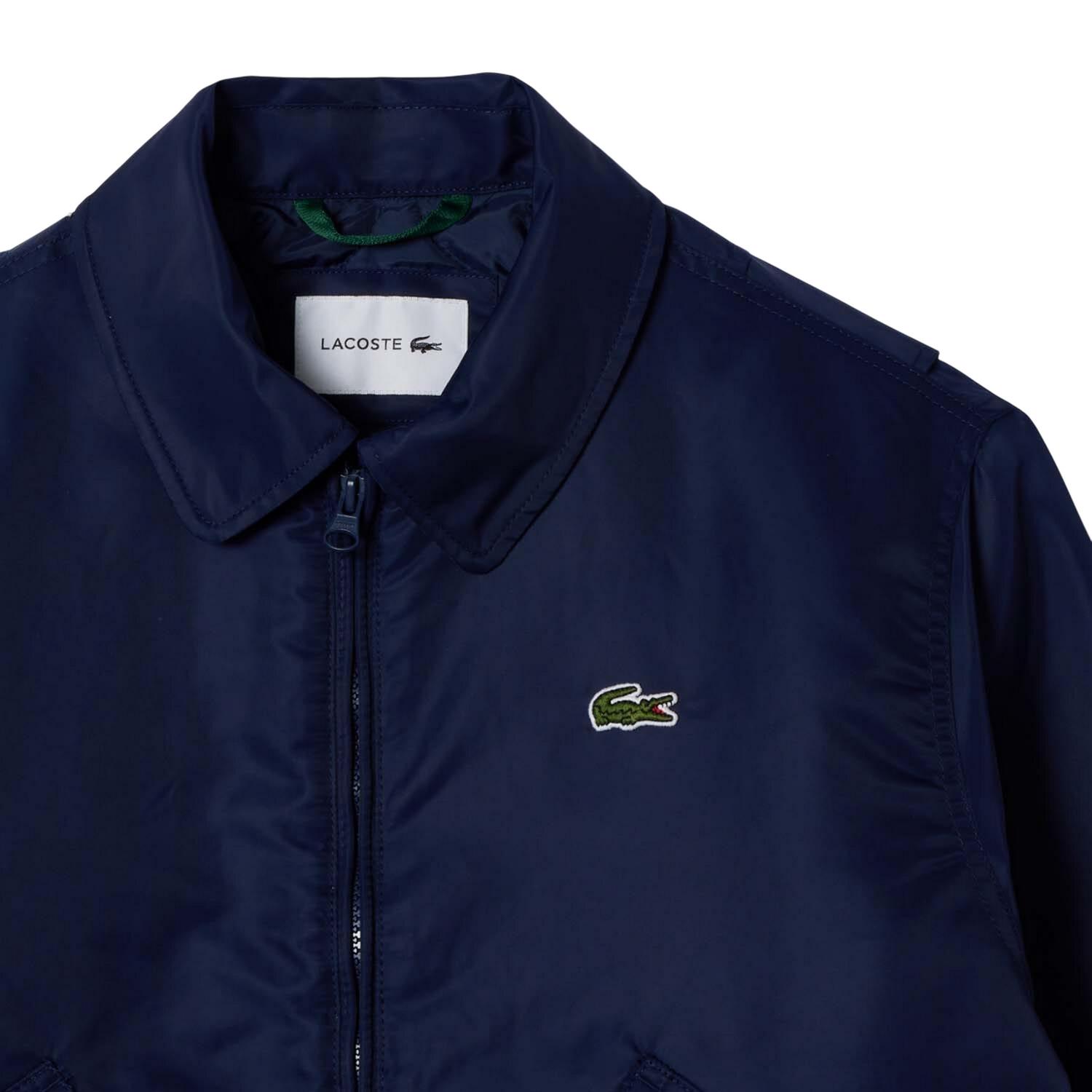 Womens/Ladies Embroidered Logo Oversized Bomber Jacket (Blue) 3/3