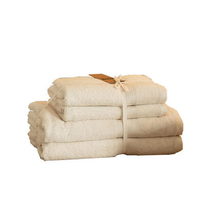 Set di asciugamani - 4 pezzi SOFT - Grigio chiaro
