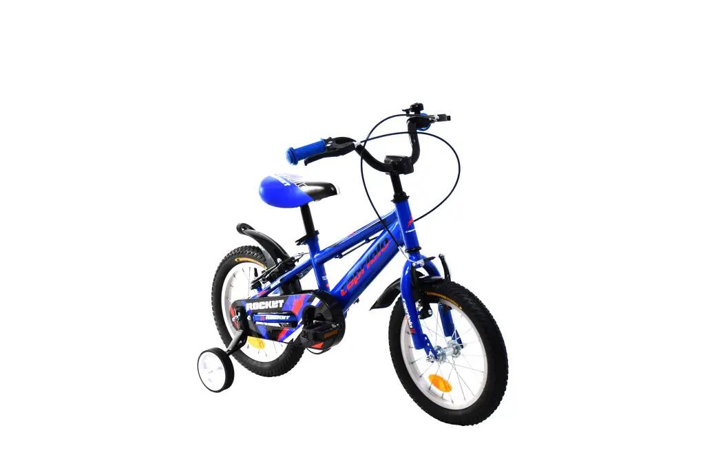 Dětské kolo Capriolo Rocket 14" s protišlapnou brzdou Modré 2/2