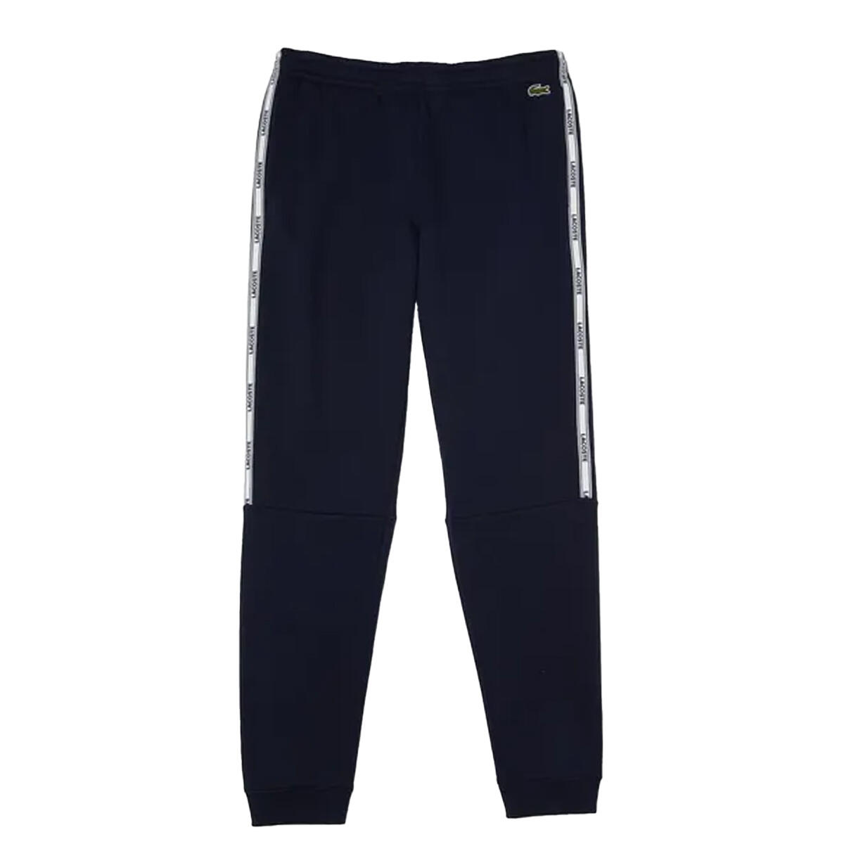 LACOSTE Mens Branded Tape Jogging Bottoms (Blue)
