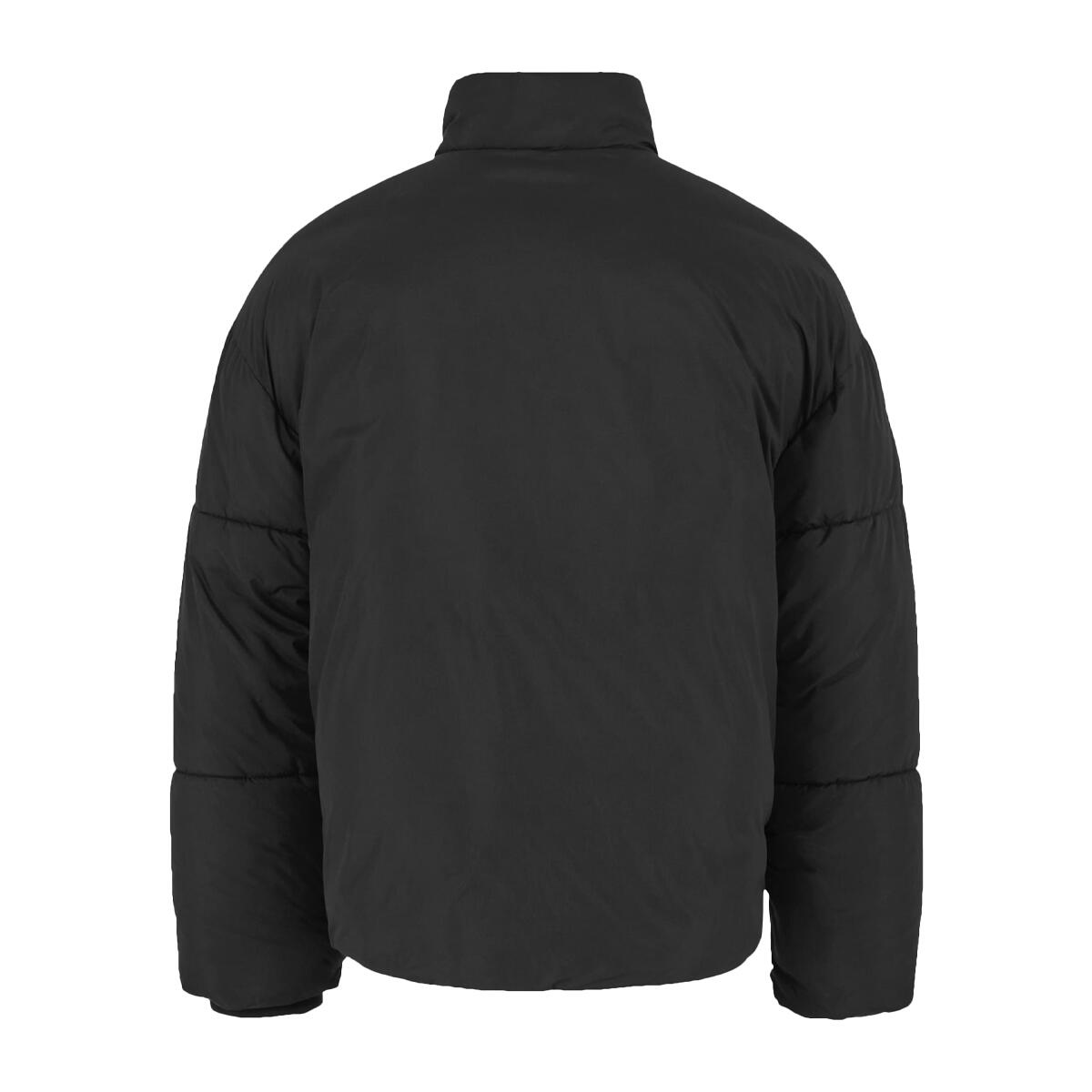 Womens/Ladies Loose Puffer Jacket (Black) 2/3
