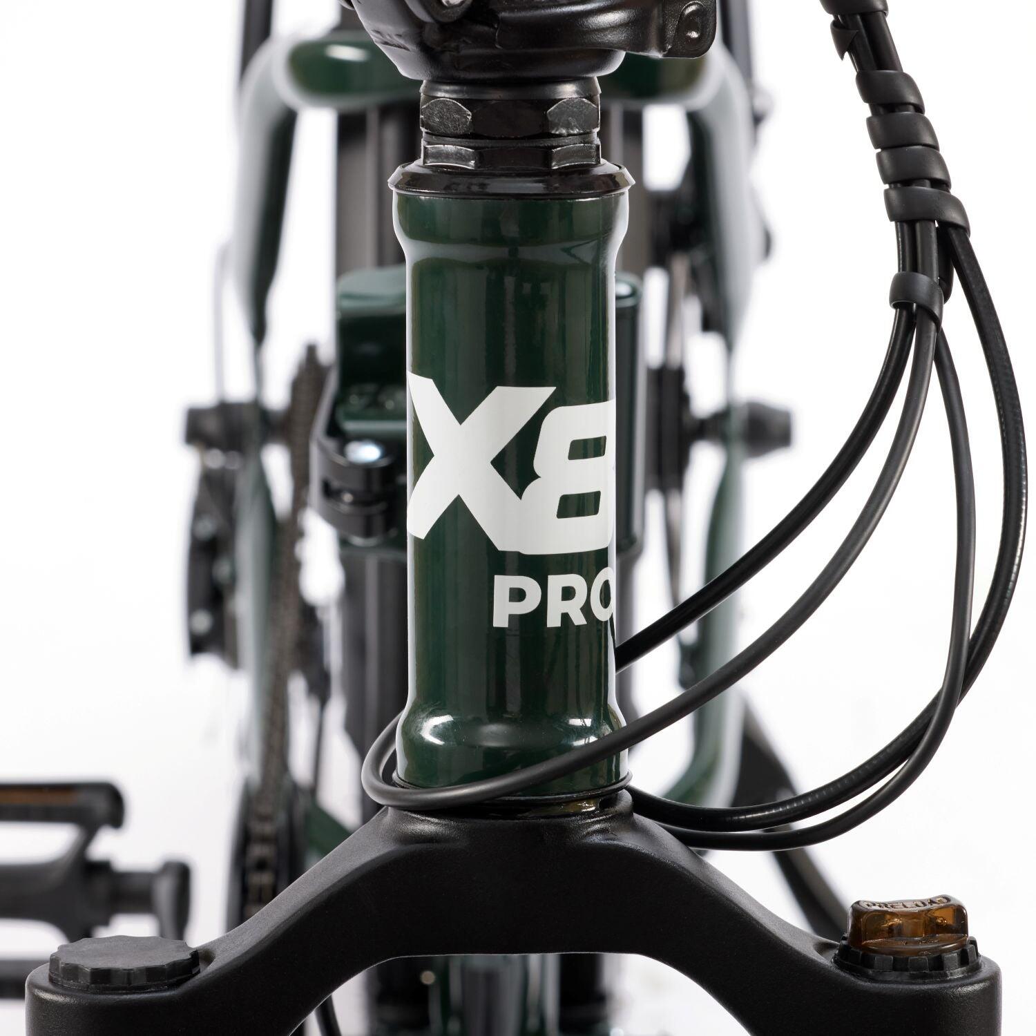 Bicicleta Eléctrica X8 Pro Fat Bike Plegable 20" – 70 km – Verde 8/10