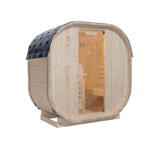 HOME DELUXE Outdoor Sauna CUBE M - 194 x 120 cm für 2 Personen