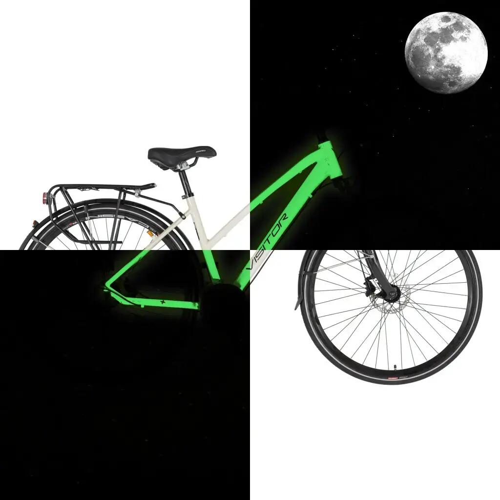 Női trekking kerékpár, világítós - FluoBike Lady Explorer 3/7