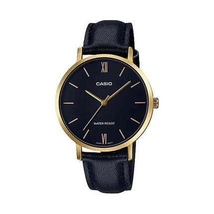 Montre Femme Casio 3H LEATHER - GOLD, BLACK
