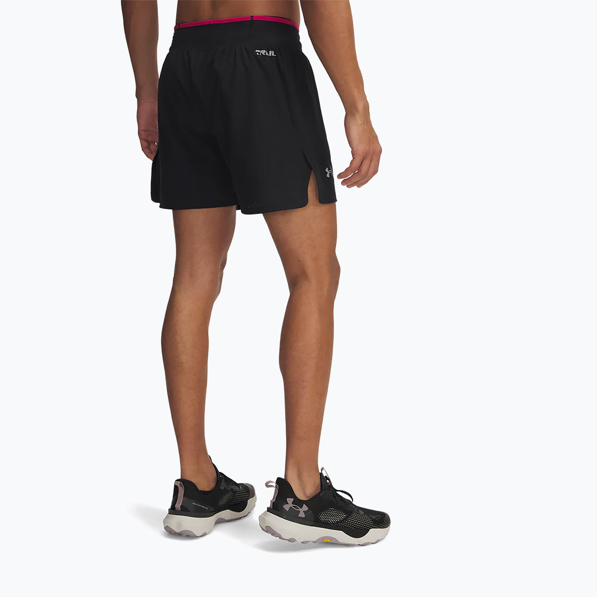 Shorts de corrida Under Armour Trail Run masculino 3/4