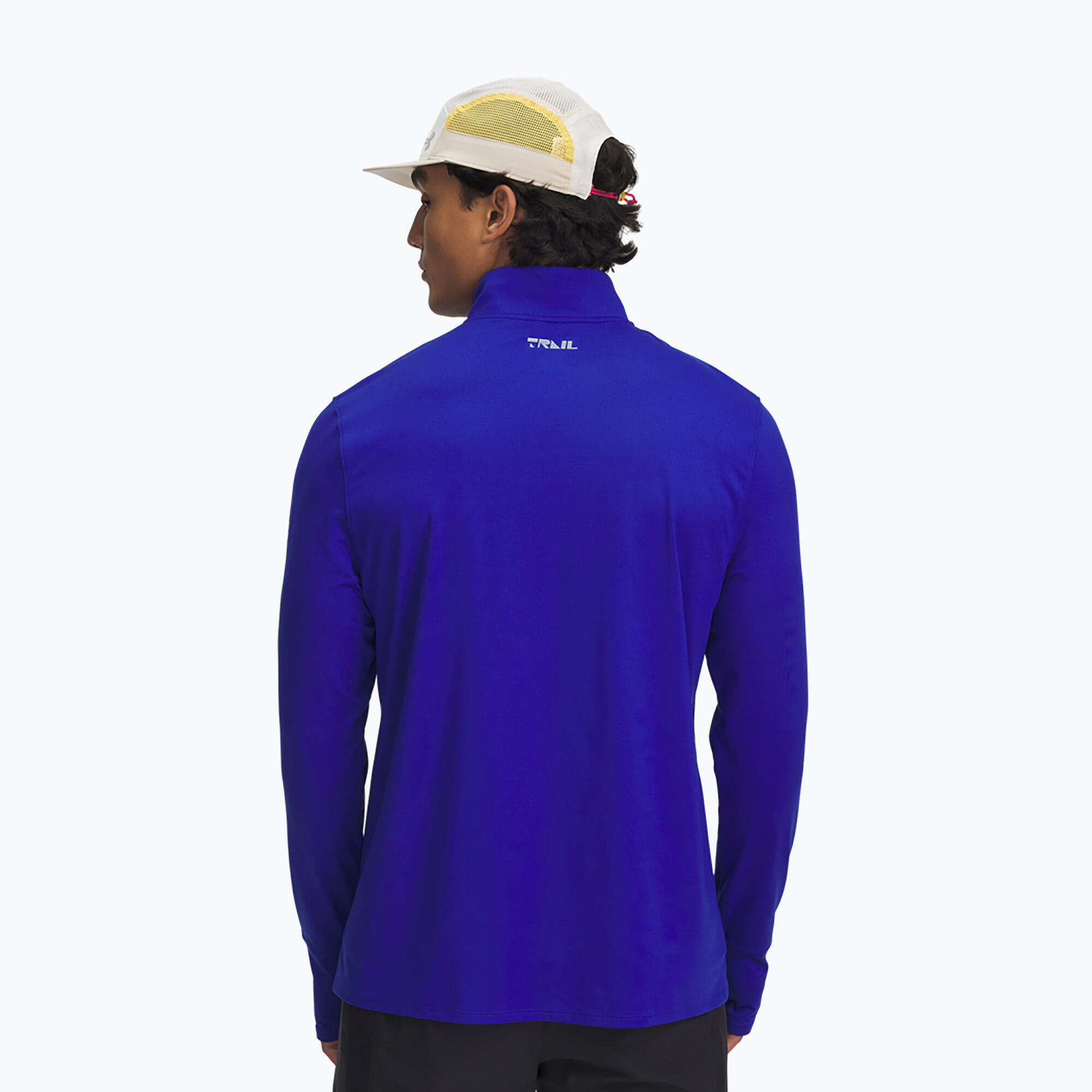 Heren Under Armour Trail Run hardloopshirt met kwartrits 2/4