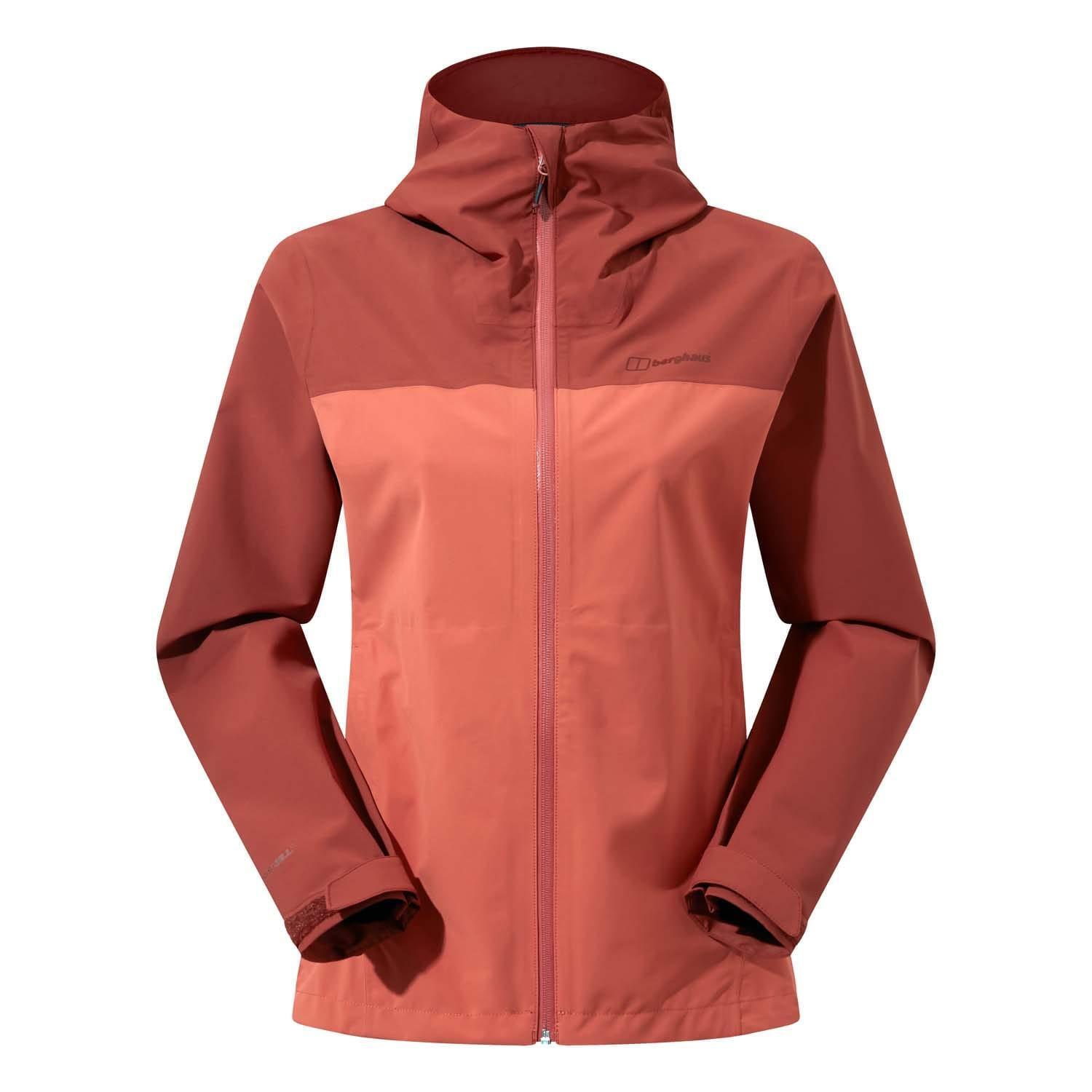 BERGHAUS Womens/Ladies Arnaby Hooded Waterproof Jacket (Red)
