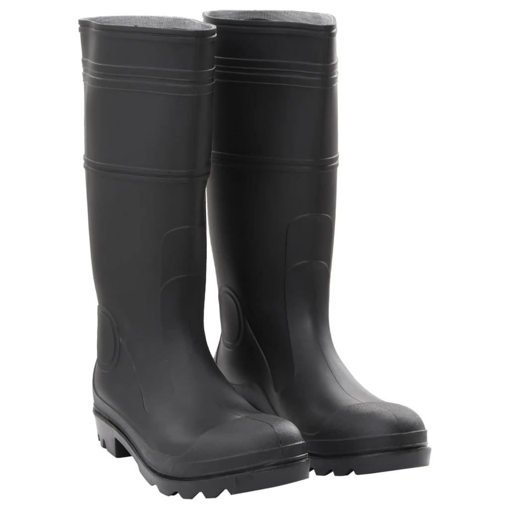 Bottes de pluie Vidaxl Taille 46 en PVC Noir - Confort et Style 1/4