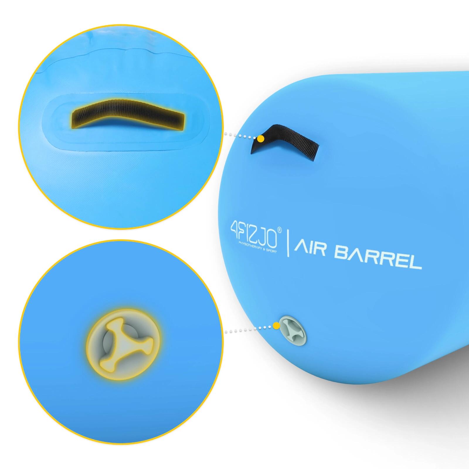 Dmuchany wałek gimnastyczny Air Barrel 4FIZJO z pompką 7/7