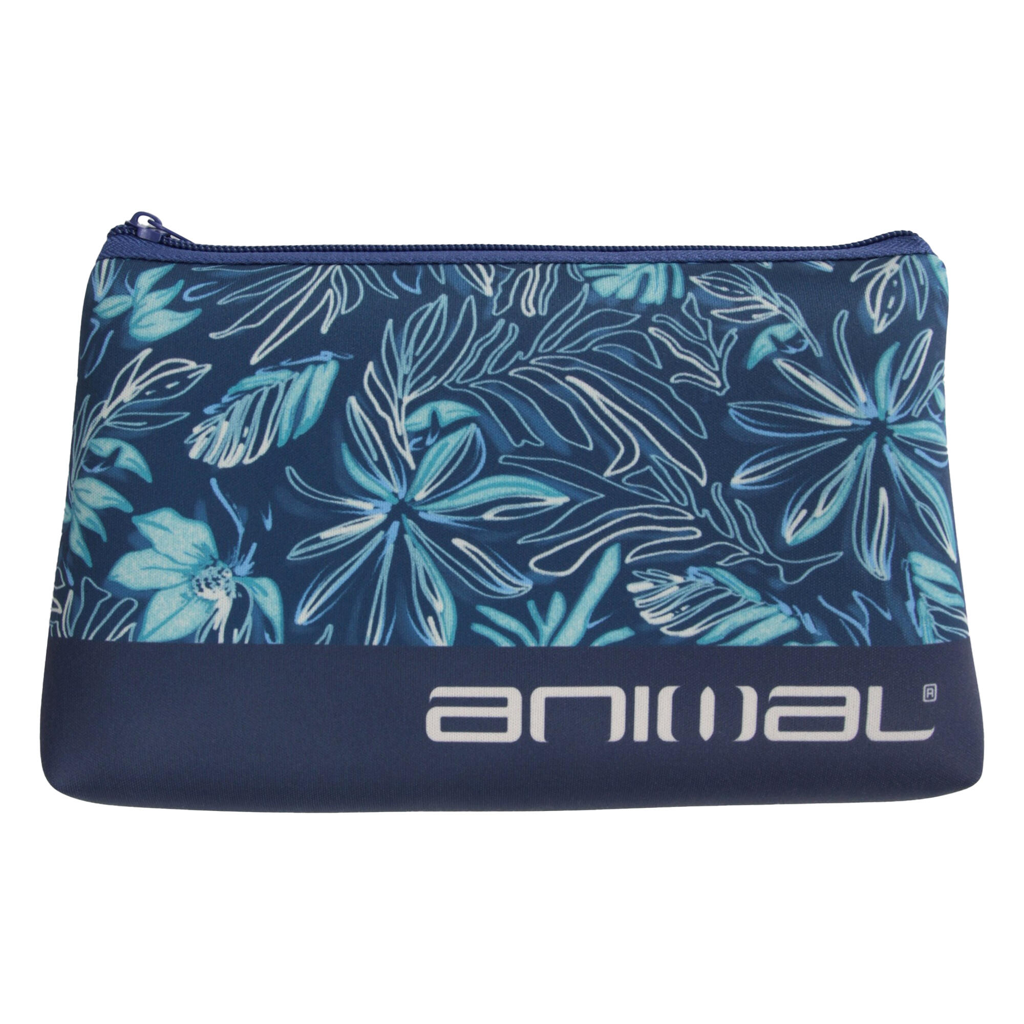 Motivo Floreale Neoprene Borsa Animal Blu 3/3