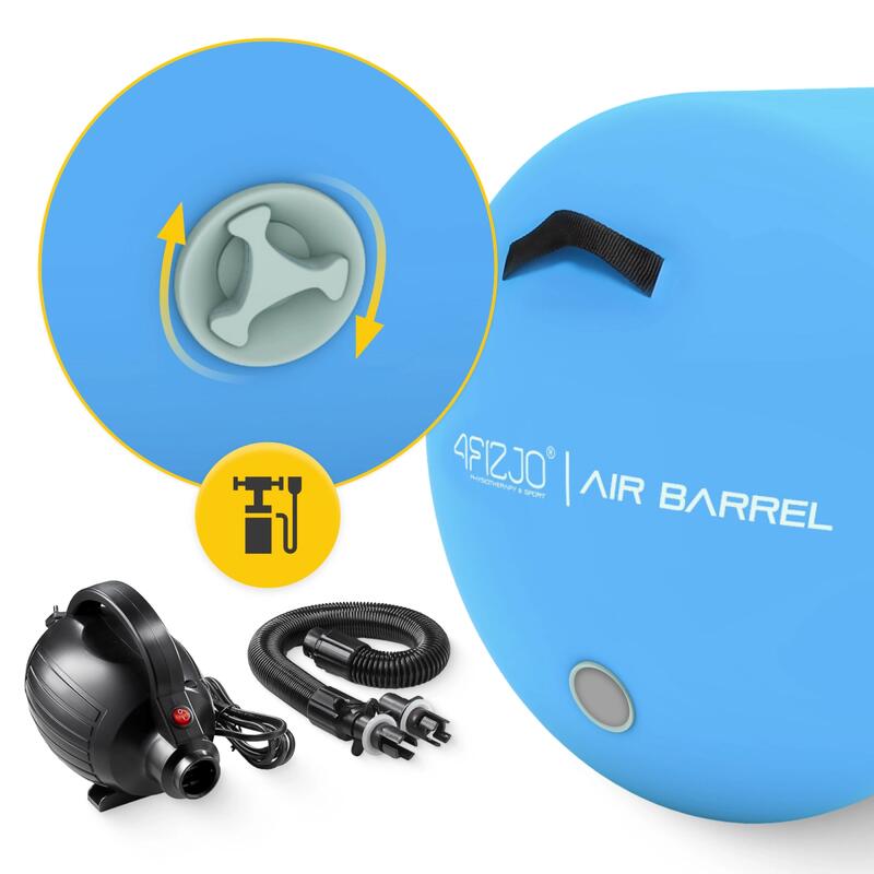 Rulou gimnastic gonflabil Air Barrel 4FIZJO cu pompă