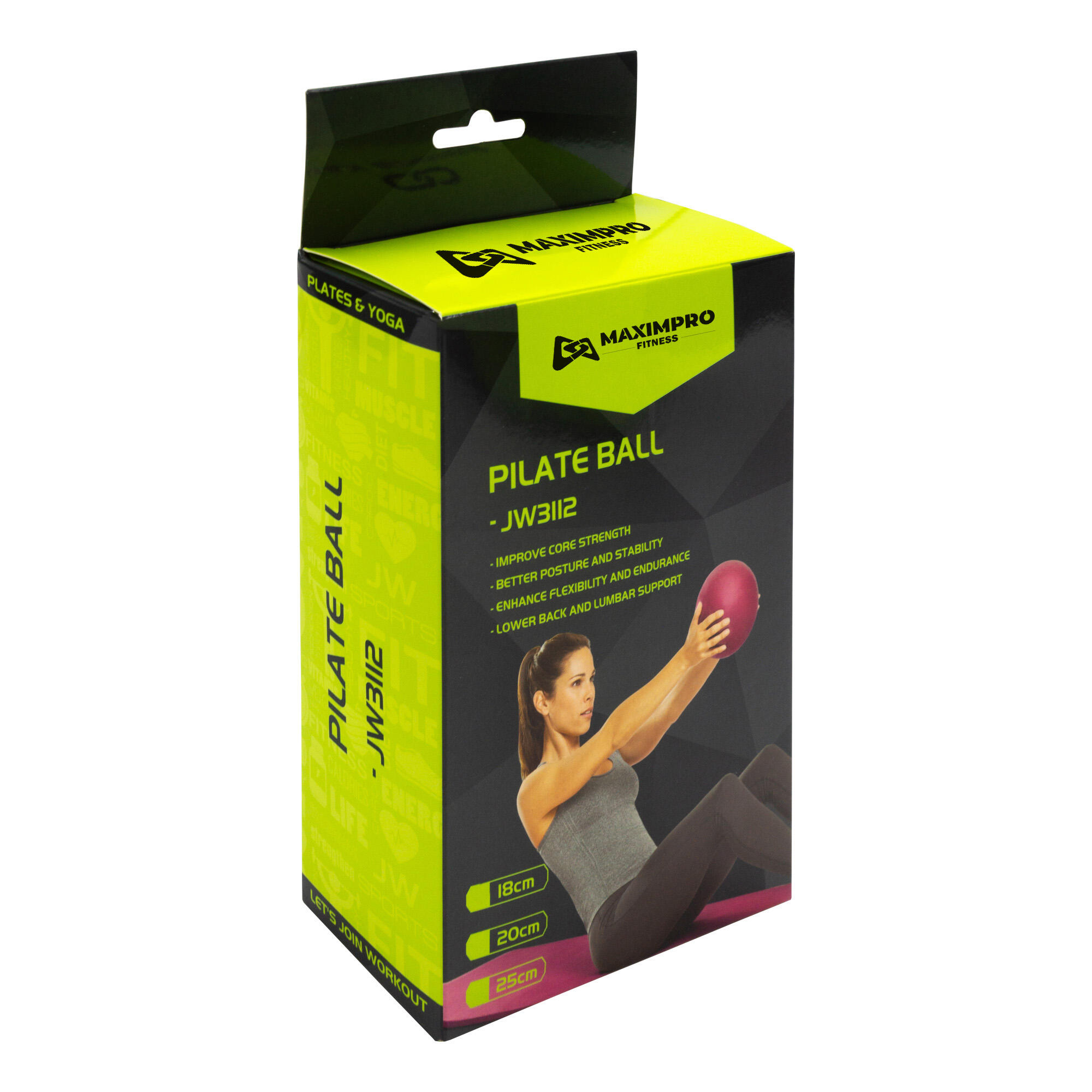 Pelota Pilates Max Sports Lasu Verde Ø20 cm 2/2
