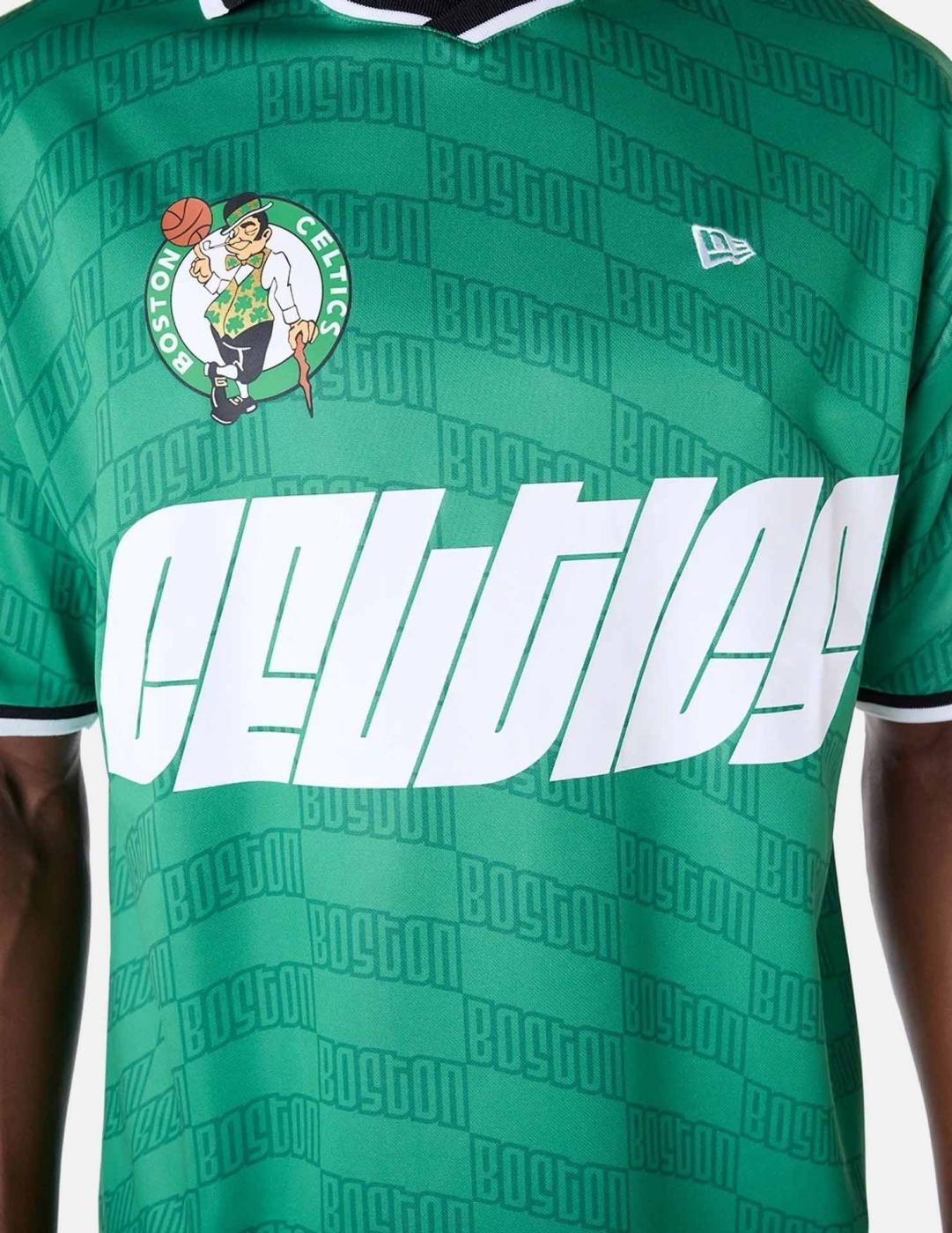 Camiseta para Hombre New era Nba soccer os boscel Verde 3/6