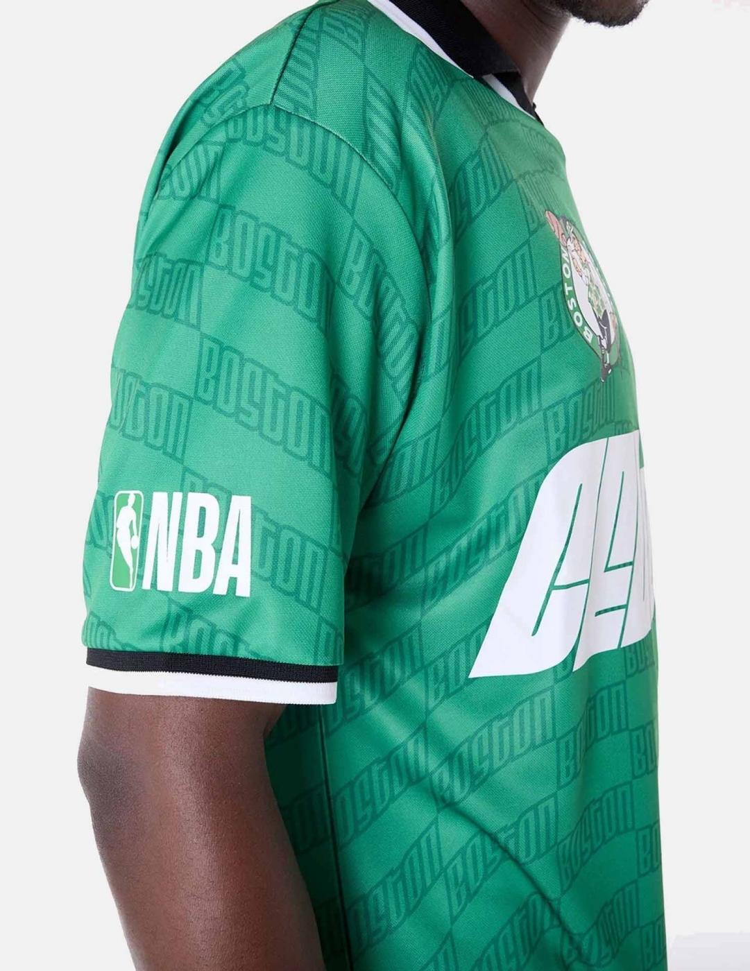 Camiseta para Hombre New era Nba soccer os boscel Verde 4/6