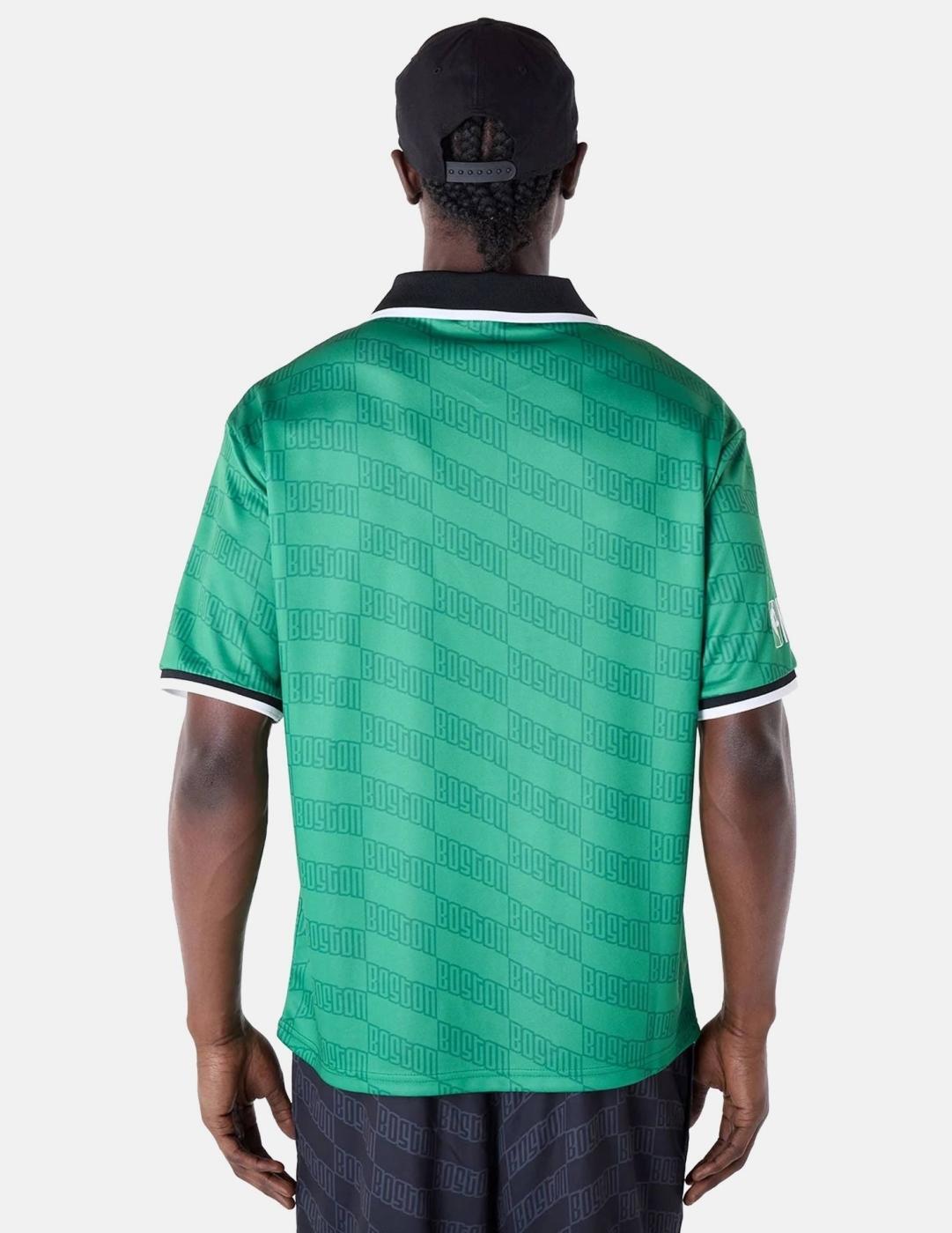 Camiseta para Hombre New era Nba soccer os boscel Verde 2/6