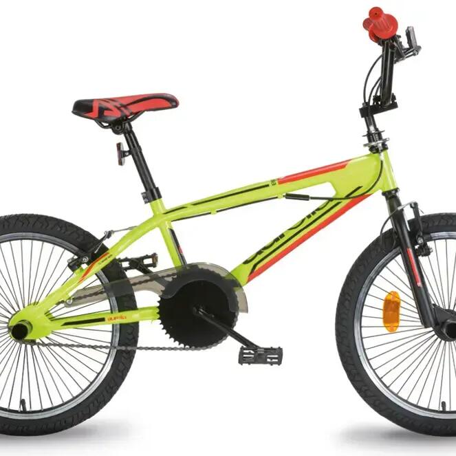Dino Bikes Freestyle 20-inch Children's Bike, Black and Yellow