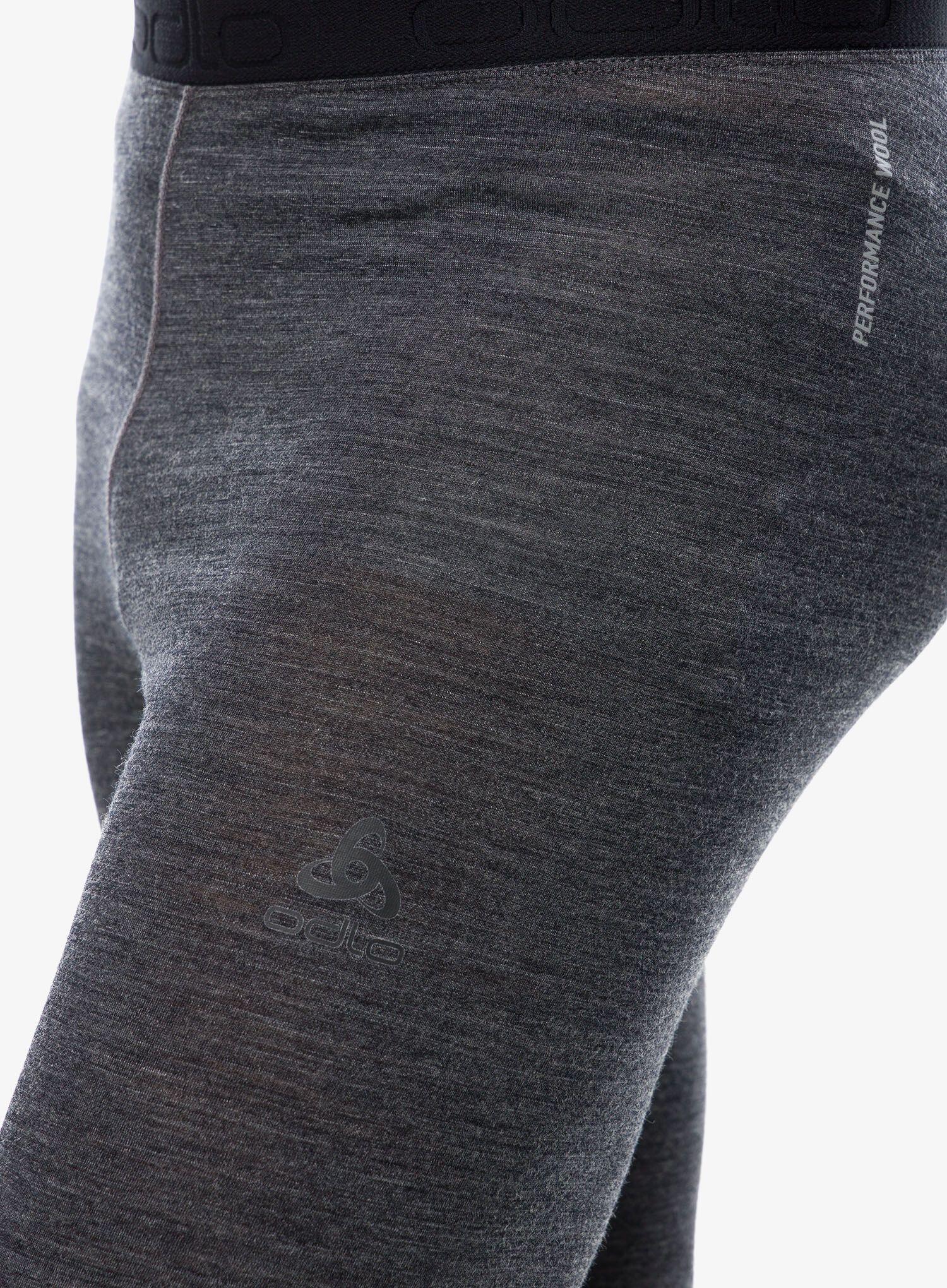 Lange Tights Odlo Performance Wool 150 Grau 5/6