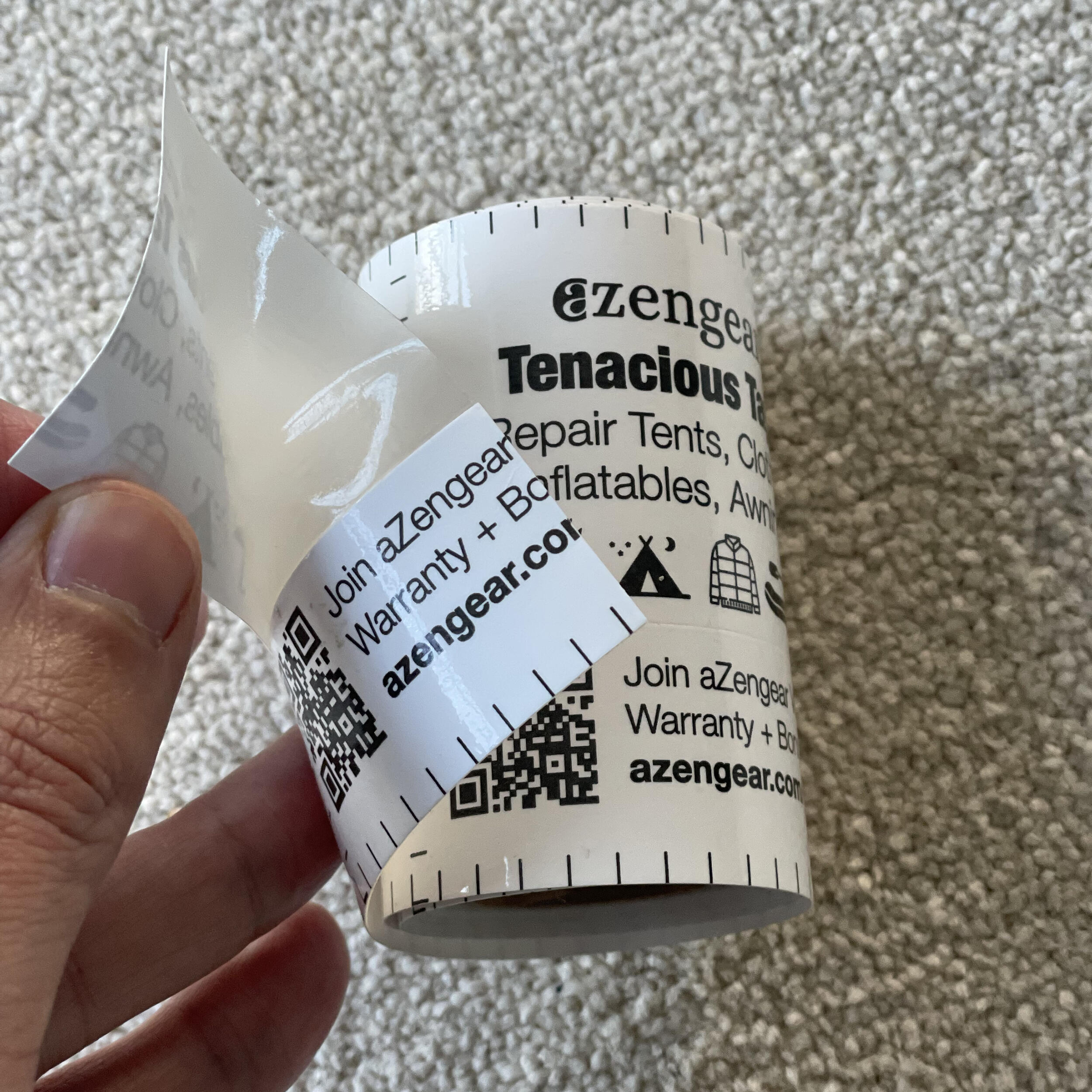 Strong Clear Tape for Tent Repair | Waterproof, Tenacious, Transparent Adhesive 5/8