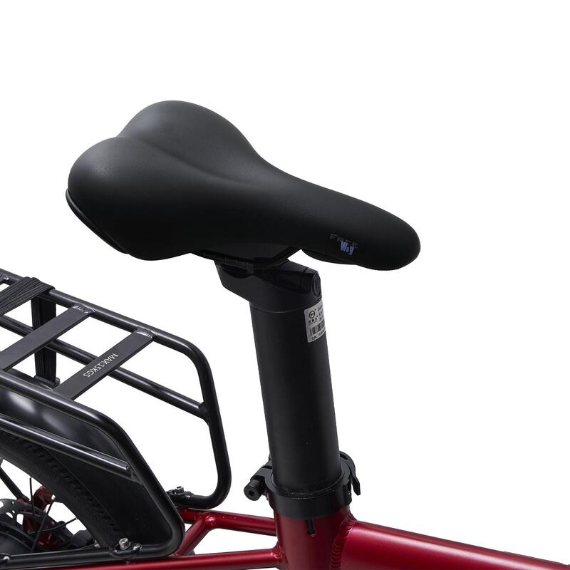 Virum 2025 - Vélo Électrique Ultra-Léger Pliant 36V 10Ah - Sangria Rouge
