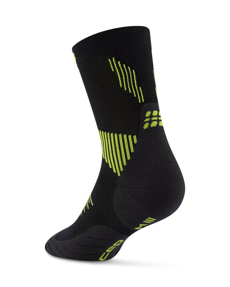 CEP Run Mid-Cut Compressie Sokken - Zwart/Groen - Heren 3/3