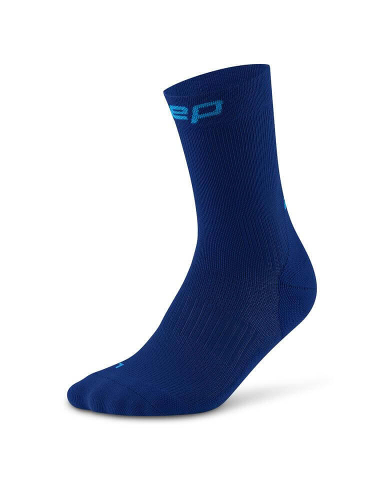 CEP Run Mid-Cut Compressie Sokken - Donkerblauw - Dames 2/3