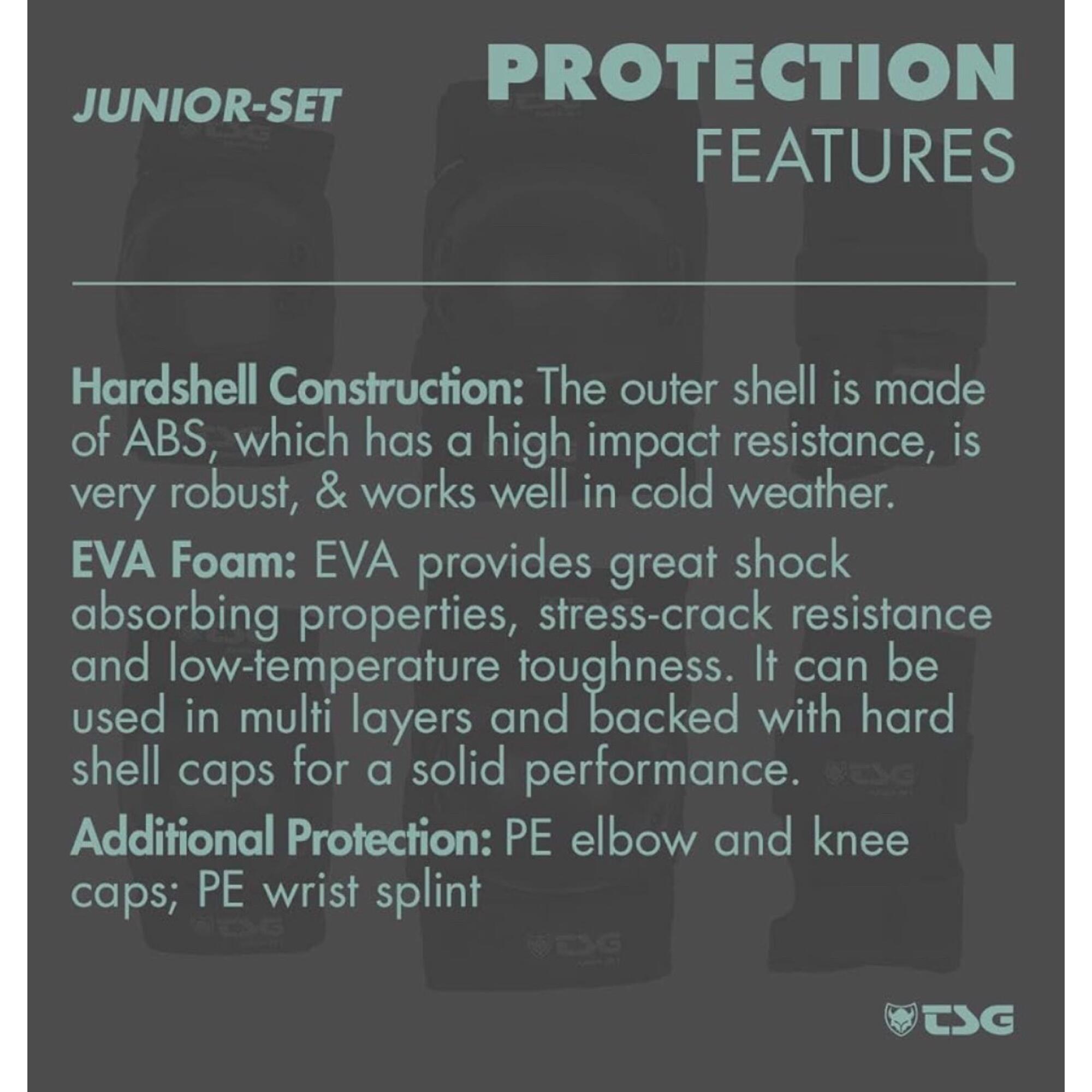 TSG Protection-Set Basic (Knie+Ellenbogen+Handgelenk-Schoner) Junior 5/6
