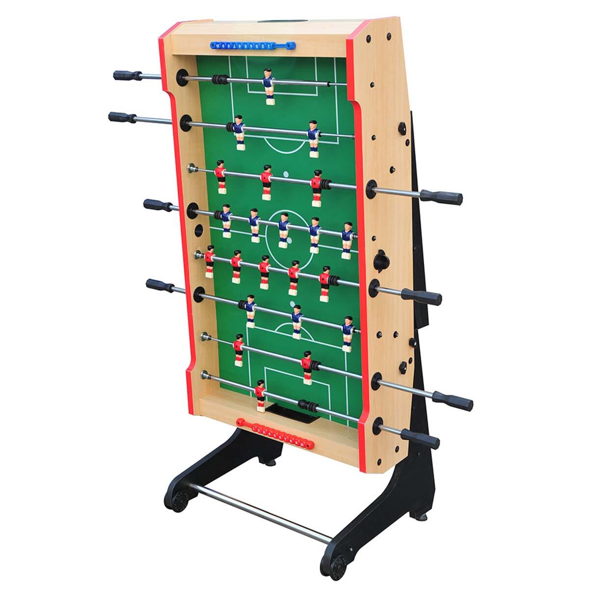 Devessport Futbolín Plegable con Ruedas y Retorno de Bolas 6/7