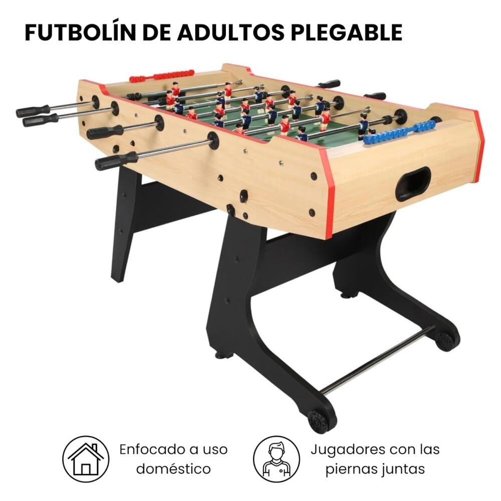 Devessport Futbolín Plegable con Ruedas y Retorno de Bolas 4/7