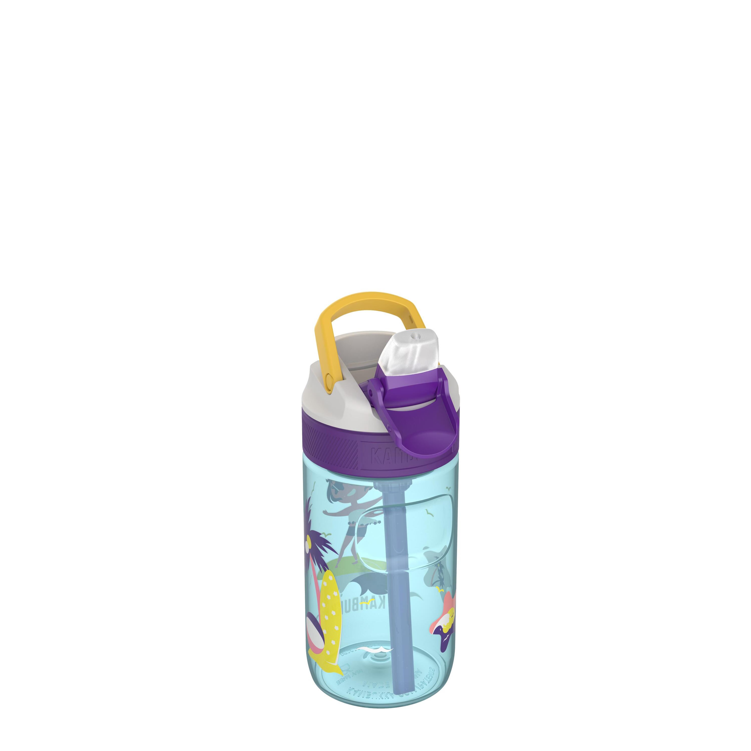 Trinkflasche Kambukka Lagoon 400 ml, Surf Girl, Trinkhalm, auslaufsicher 2/7