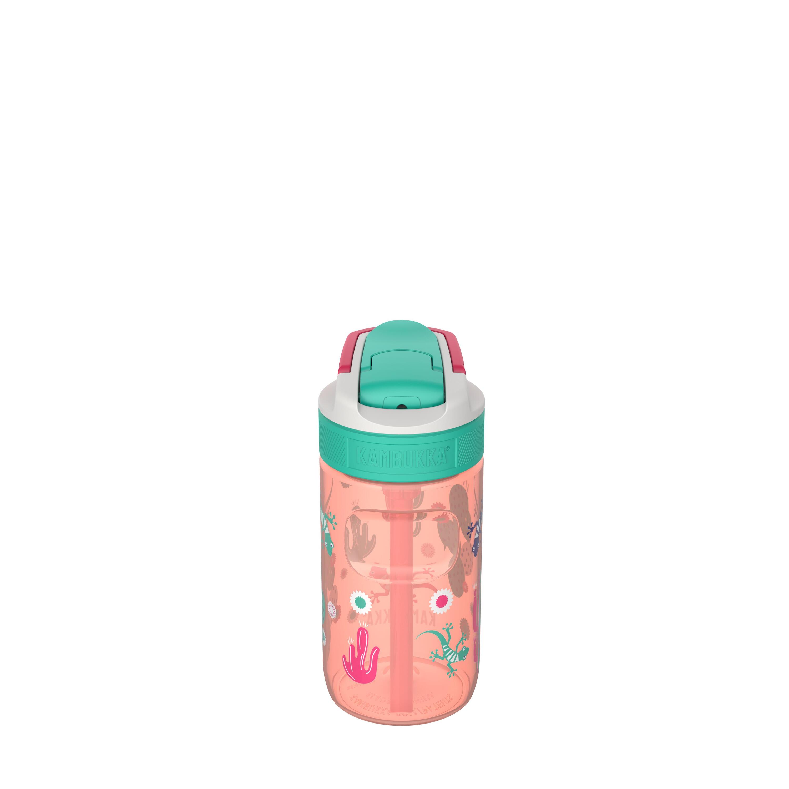 Trinkflasche Kambukka Lagoon 400 ml, Cactus Gekko, Trinkhalm, auslaufsicher 3/7