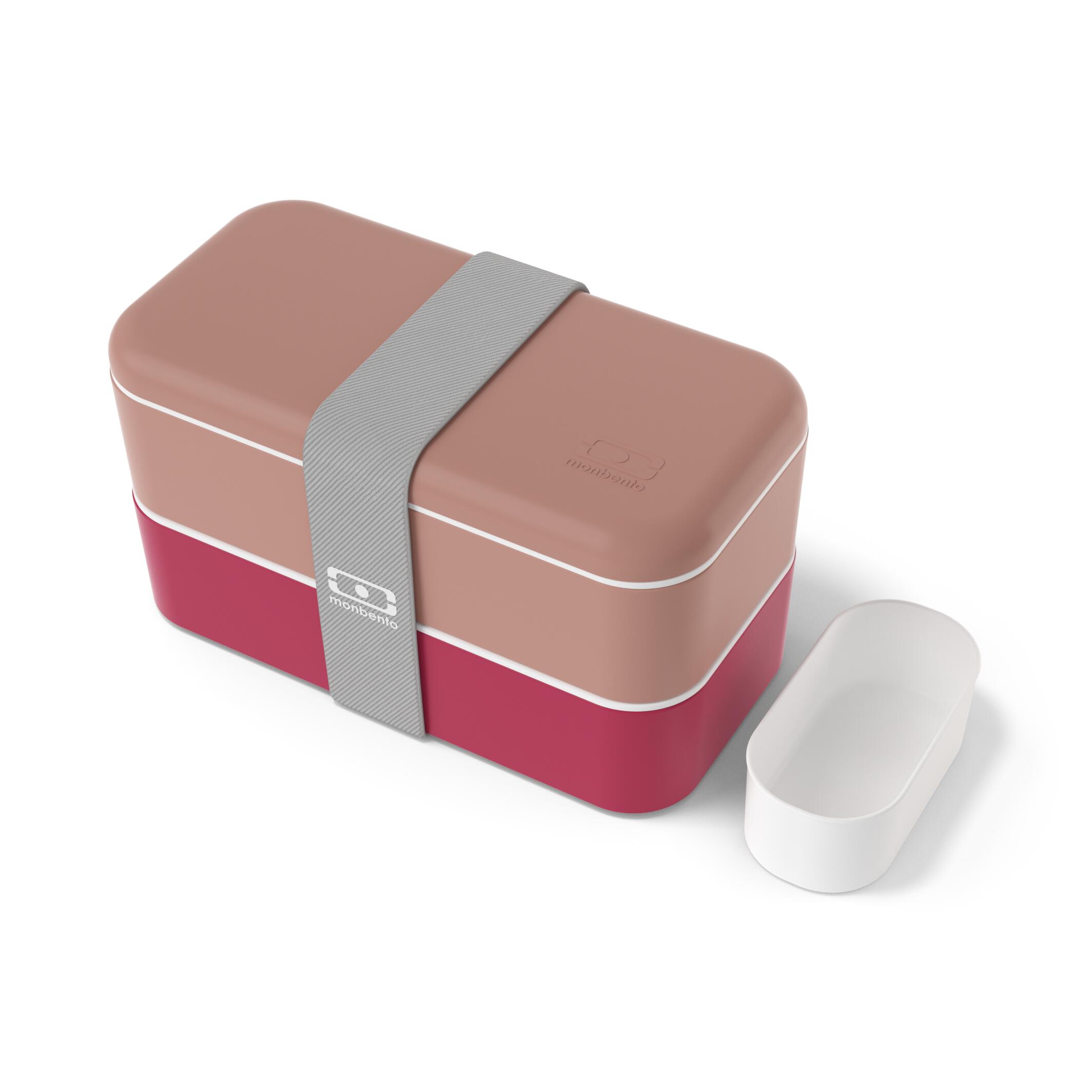 MONBENTO Portapranzo 2x500ml - 1L|Adulto|Ufficio, picnic|Made in France|Original