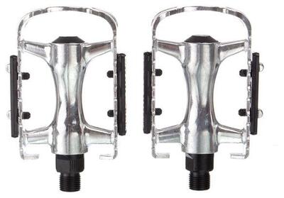 Neatt aluminium zilver platte pedalen