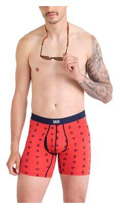 SAXX Saxx Vibe Xtra Fly Summer Catch Boxer Rot Herren
