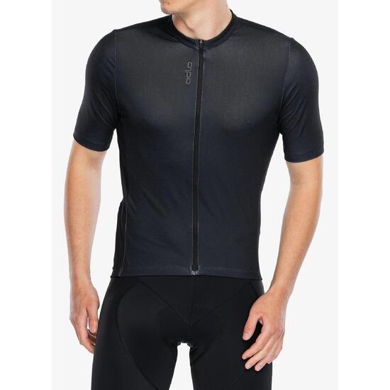 Koszulka kolarska męska Odlo Essential T-Shirt S/U Collar S/S Full Zip
