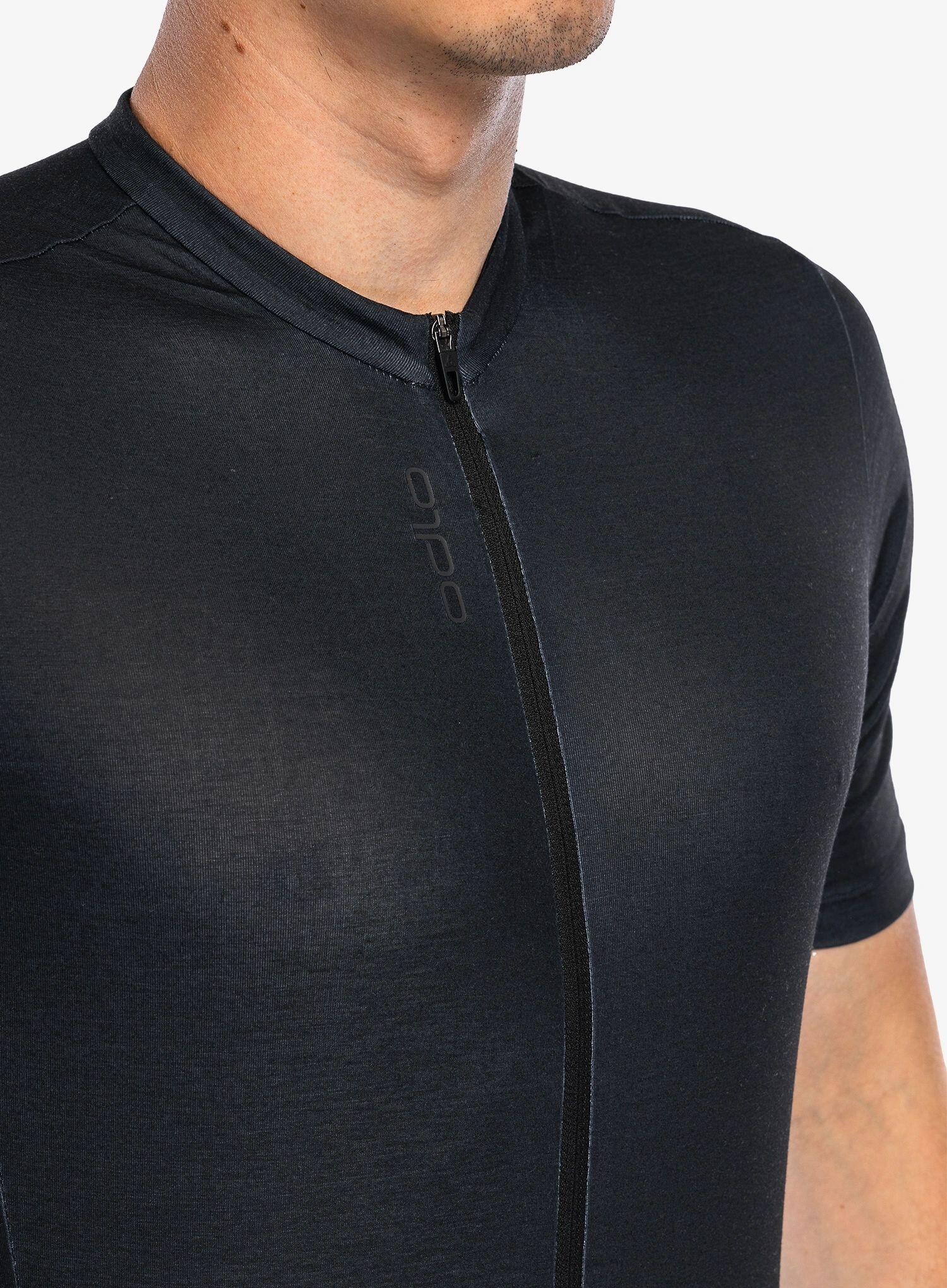 Koszulka kolarska męska Odlo Essential T-Shirt S/U Collar S/S Full Zip 5/7