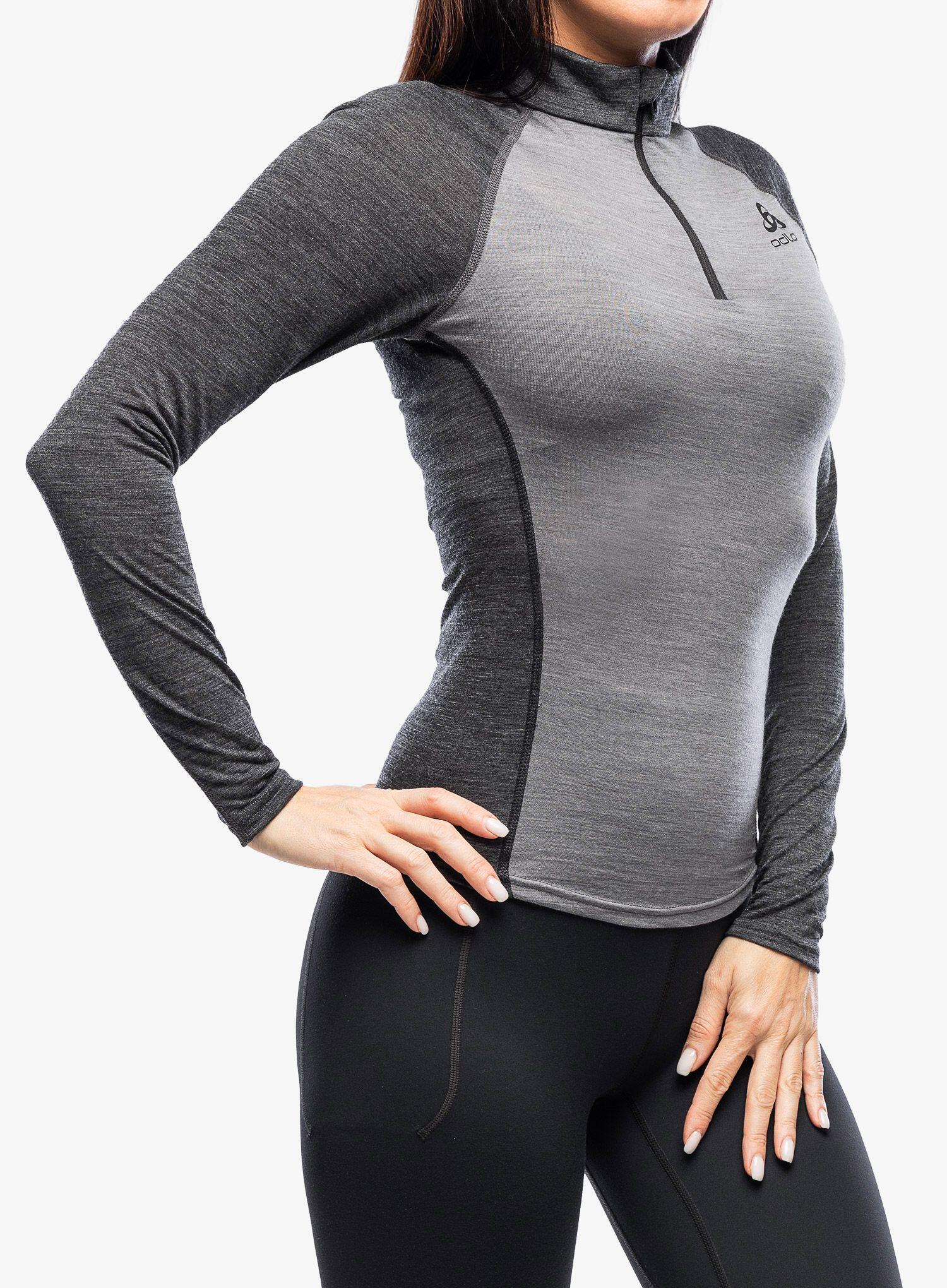 Bluza termiczna damska Odlo Natural Performance PW 150 BL Top Turtle Neck LS 3/6