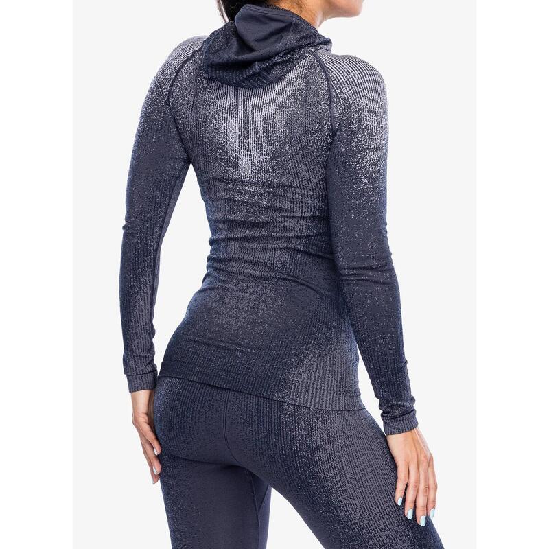Bluza termoaktywna damska Odlo Blackcomb Eco BL Top Facemask LS