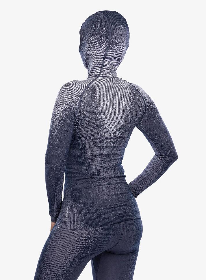 Bluza termoaktywna damska Odlo Blackcomb Eco BL Top Facemask LS