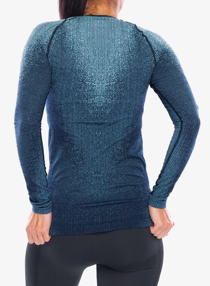 Bluza termoaktywna damska Odlo Performance Warm Blackcomb BL Top Crew Neck LS