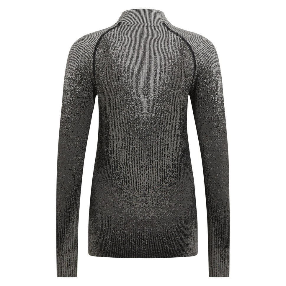 Bluza termoaktywna damska Odlo Blackcomb Eco BL Top Turtle Neck LS Half Zip