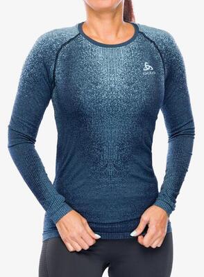 Base Layer Women Odlo Schwarzecomb Grau