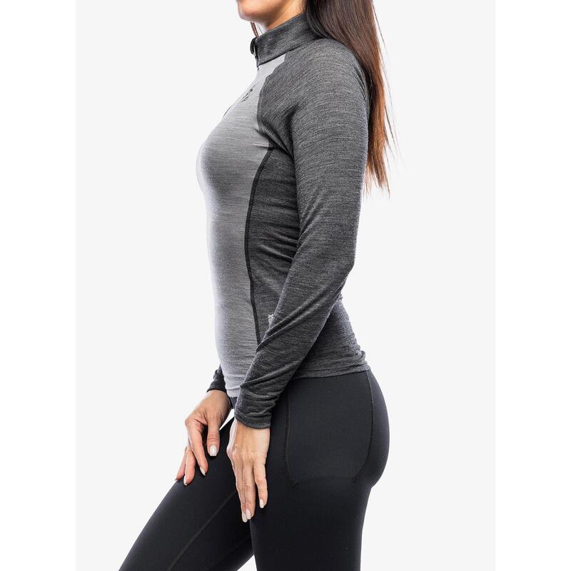 Bluza termiczna damska Odlo Natural Performance PW 150 BL Top Turtle Neck LS